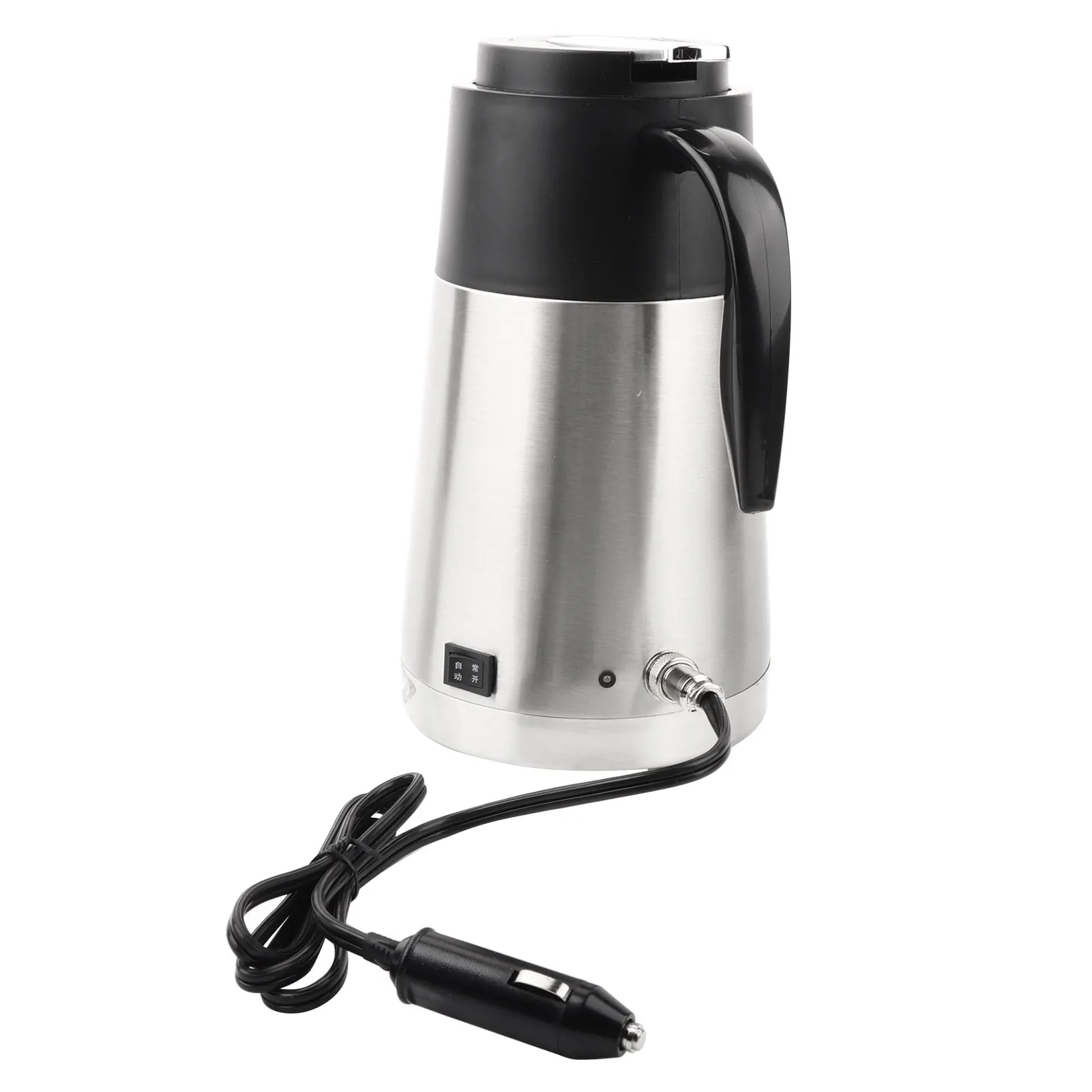 12V 1300ml Stainless Steel Car Truck Travel Electric Kettle Pot Heated Water Cup