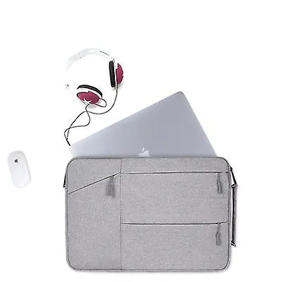 15.4inch 38*27*3cm light gray 15.6 inch laptop bag for Apple macbook Huawei,Breathable, waterproof, abrasion-resistant AZ12069