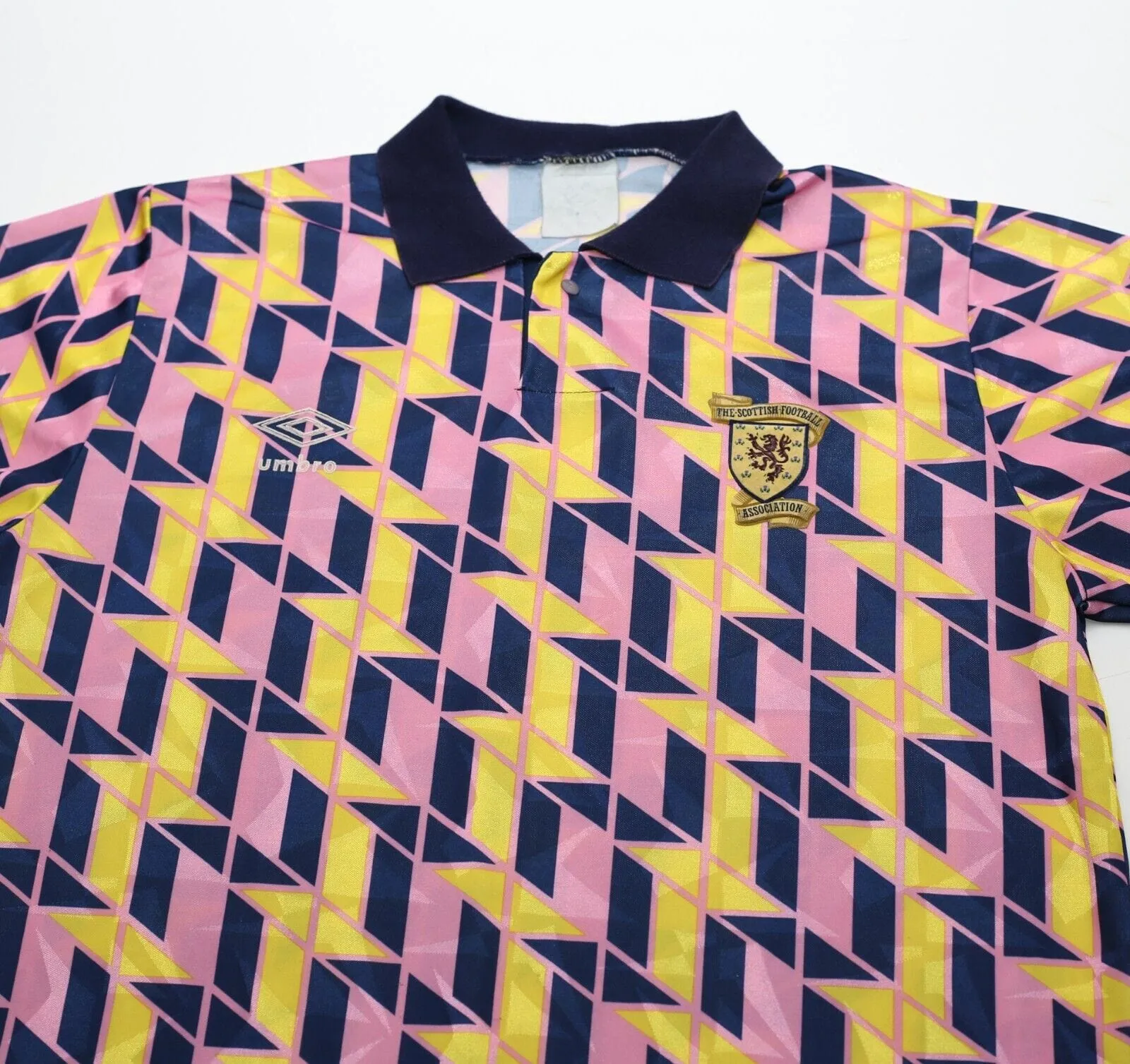 1988/90 SCOTLAND Vintage Original Umbro Football Leisure Shirt (M)