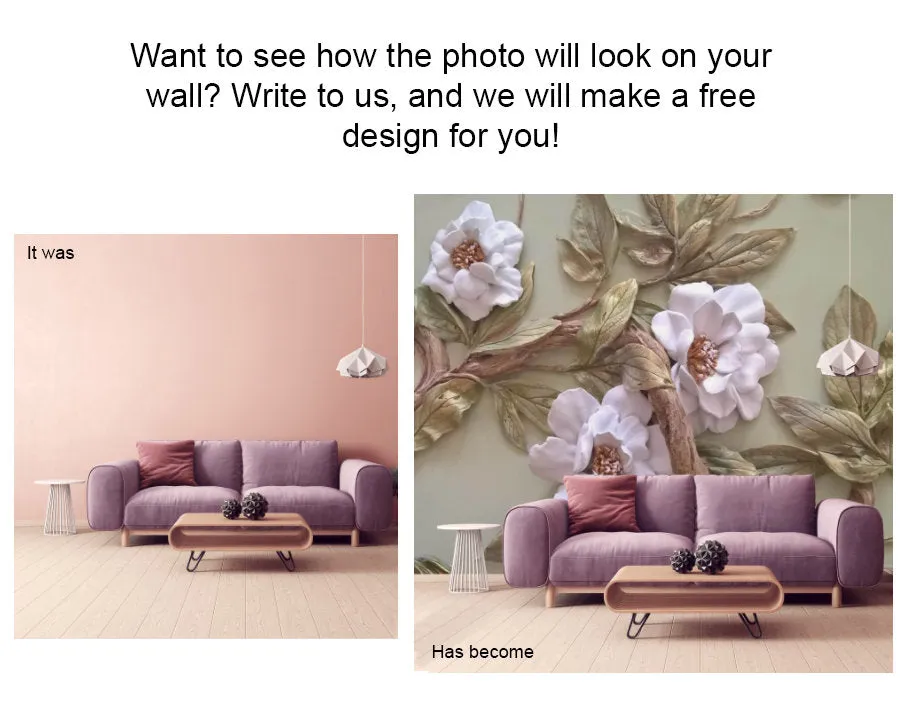 3d stereoscopic wallpaper Floral Peel and Stick Removable Living Room Bedroom wall decor self afhesive flowers wall mural