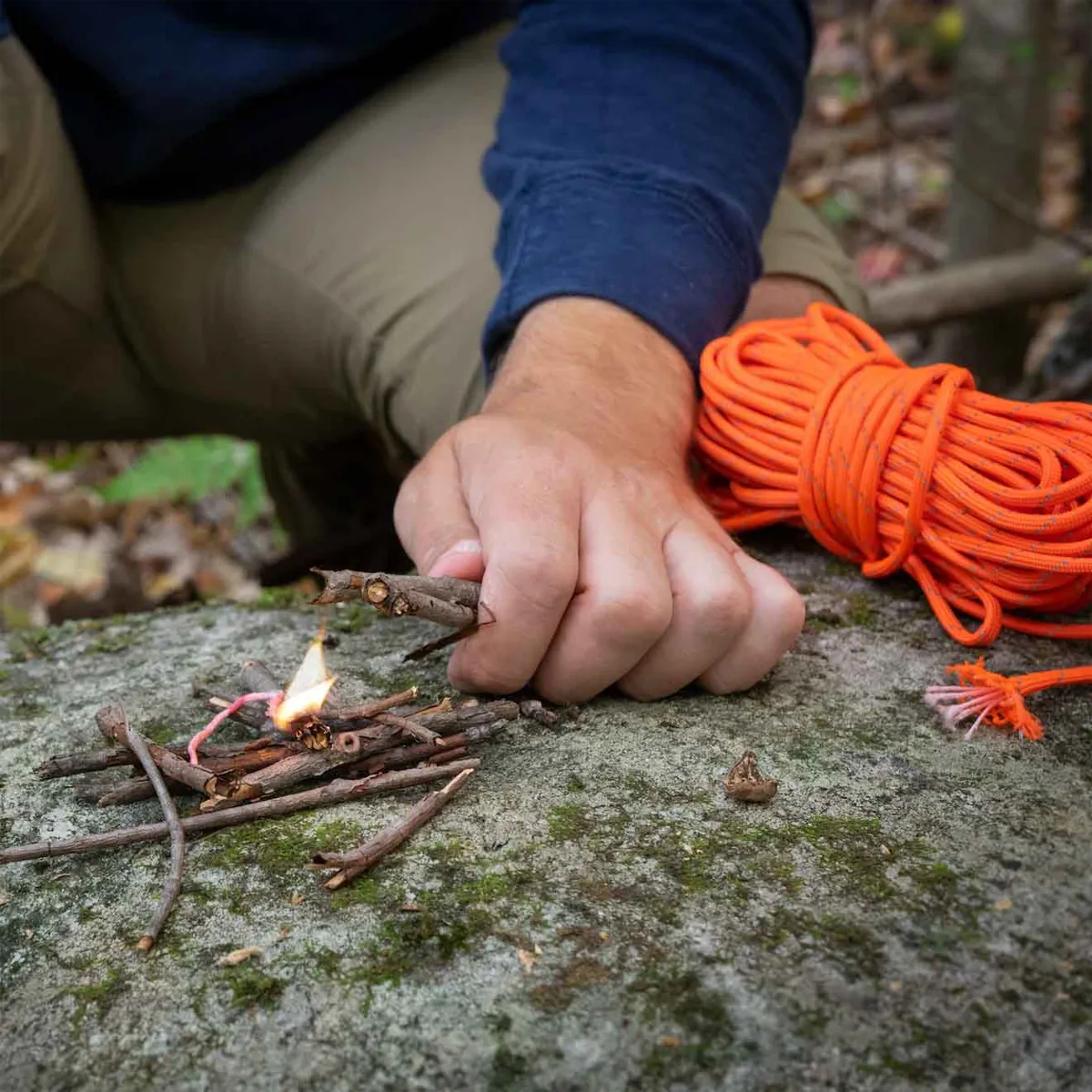 550 Reflective Tinder Cord - 50ft