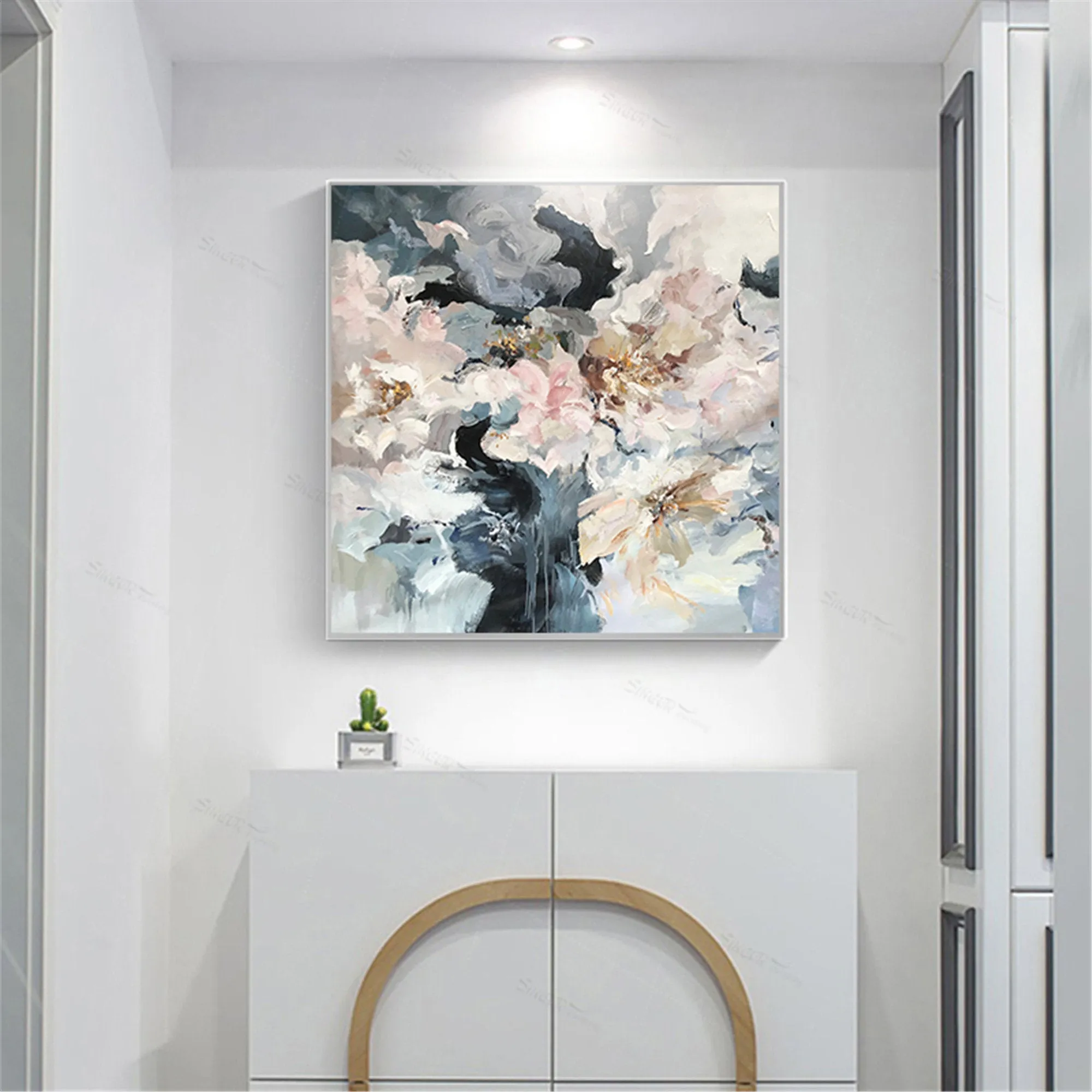 Abstract Handmade Flower Painting Large Paintings for Bedroom Gp053