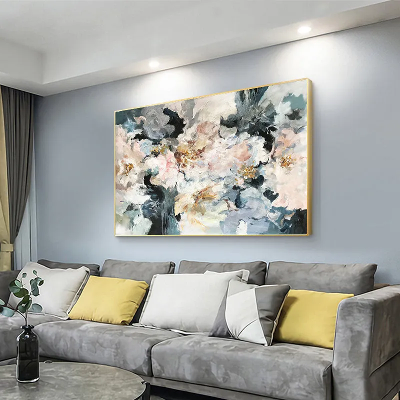 Abstract Handmade Flower Painting Large Paintings for Bedroom Gp053