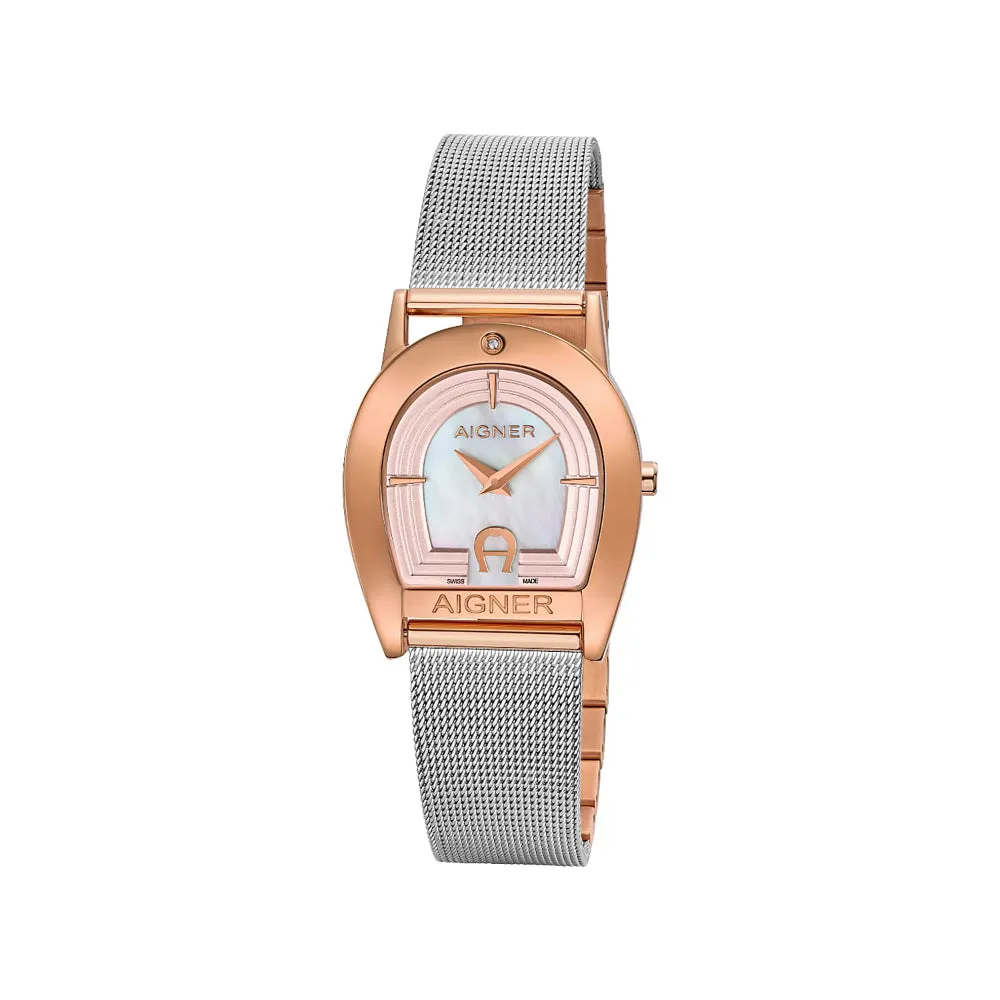 AIGNER  Varese Women's Stainless Steel & Rose Gold Watch