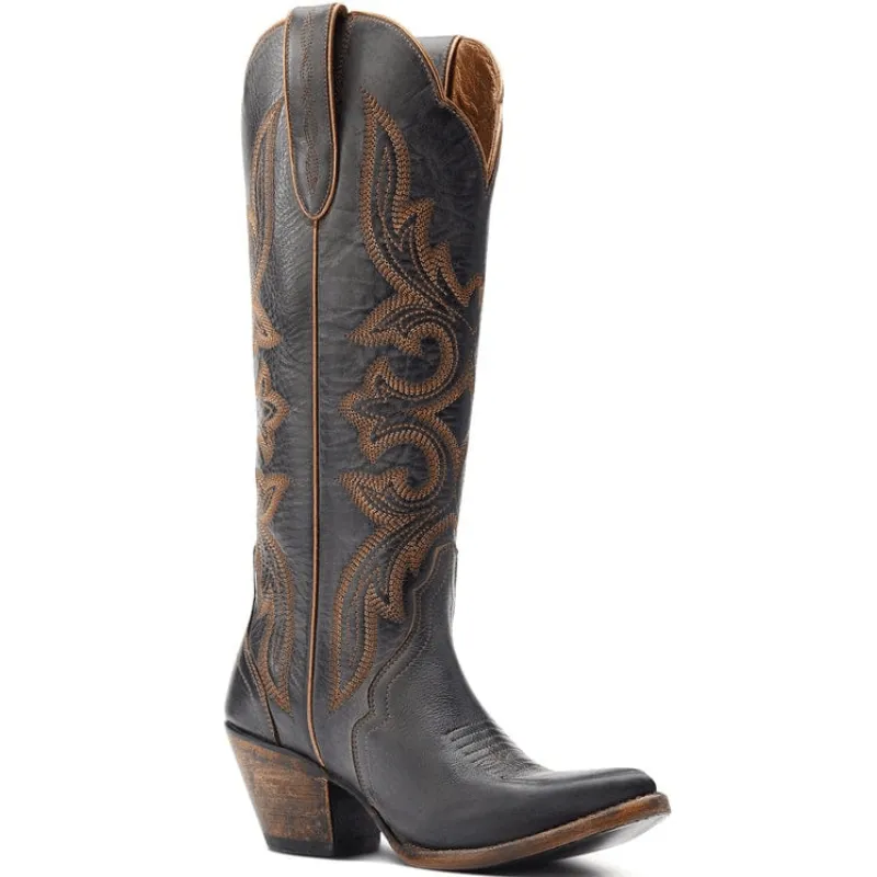 Ariat Women's Belinda Black StretchFit J Toe Western Boots 10044414