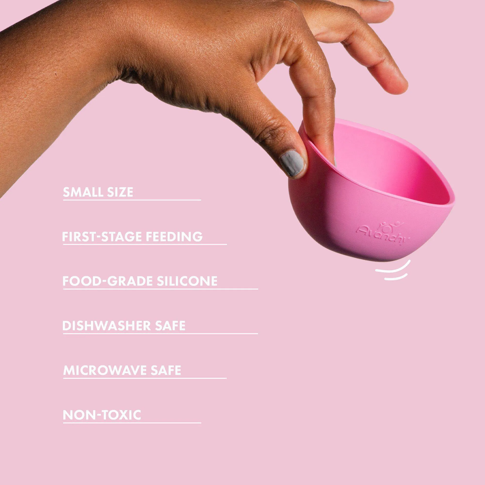 Avanchy La Petite Silicone Mini Bowl - Pink