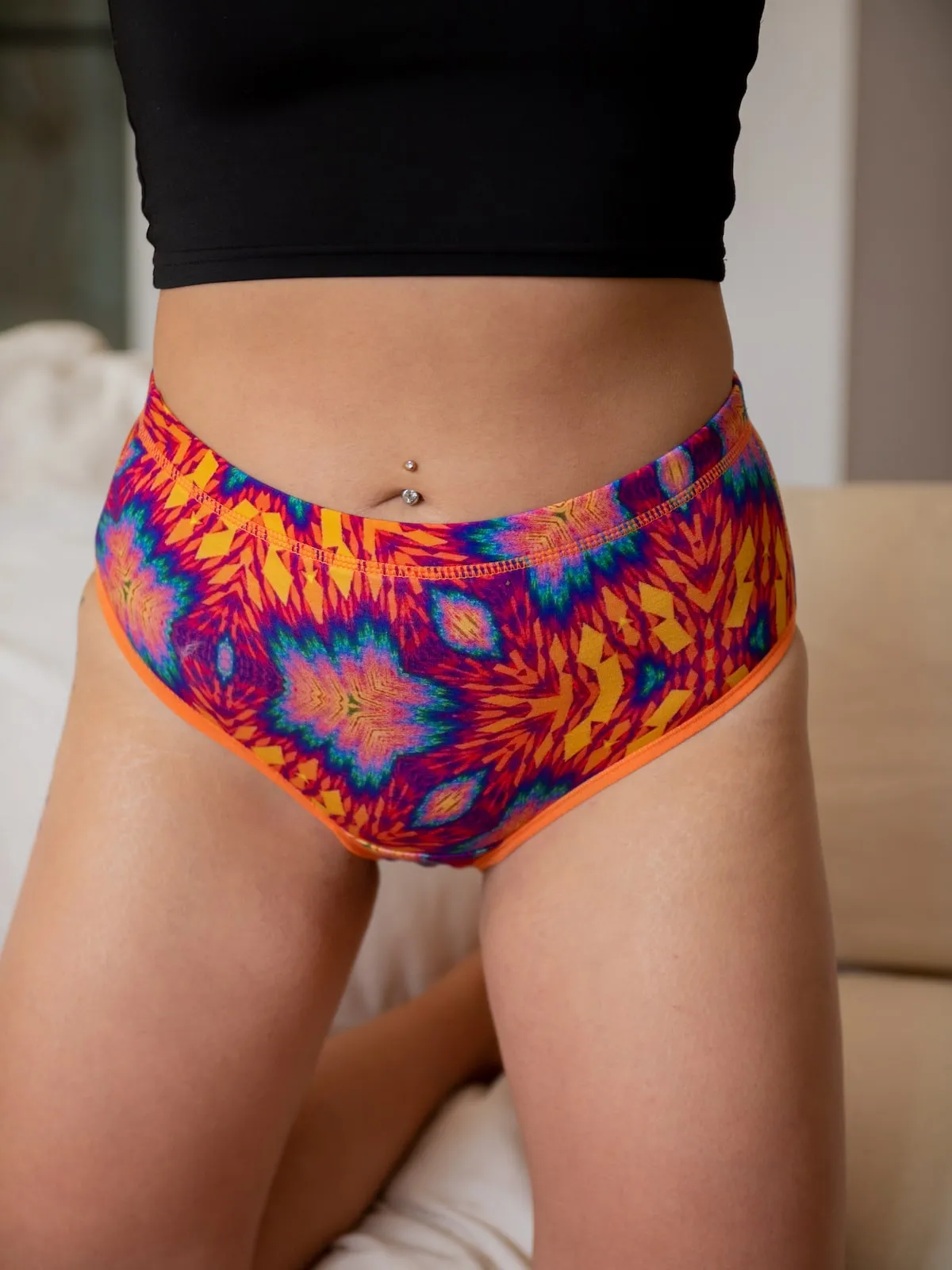 BeChill™ Retro Kaleidoscope High-Rise Brief