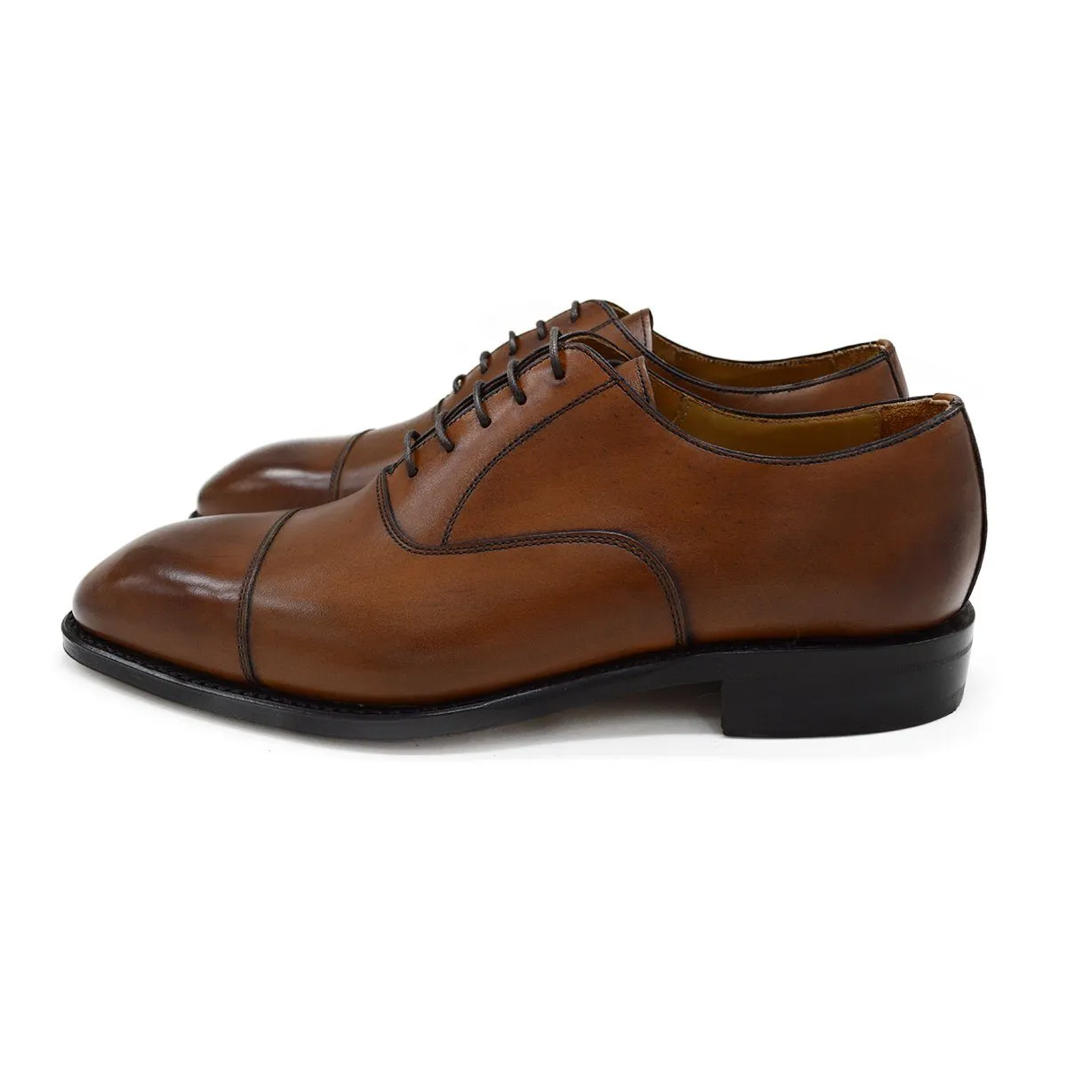 Berwick 1707 Straight Cap Oxford (5217) - Light Tan