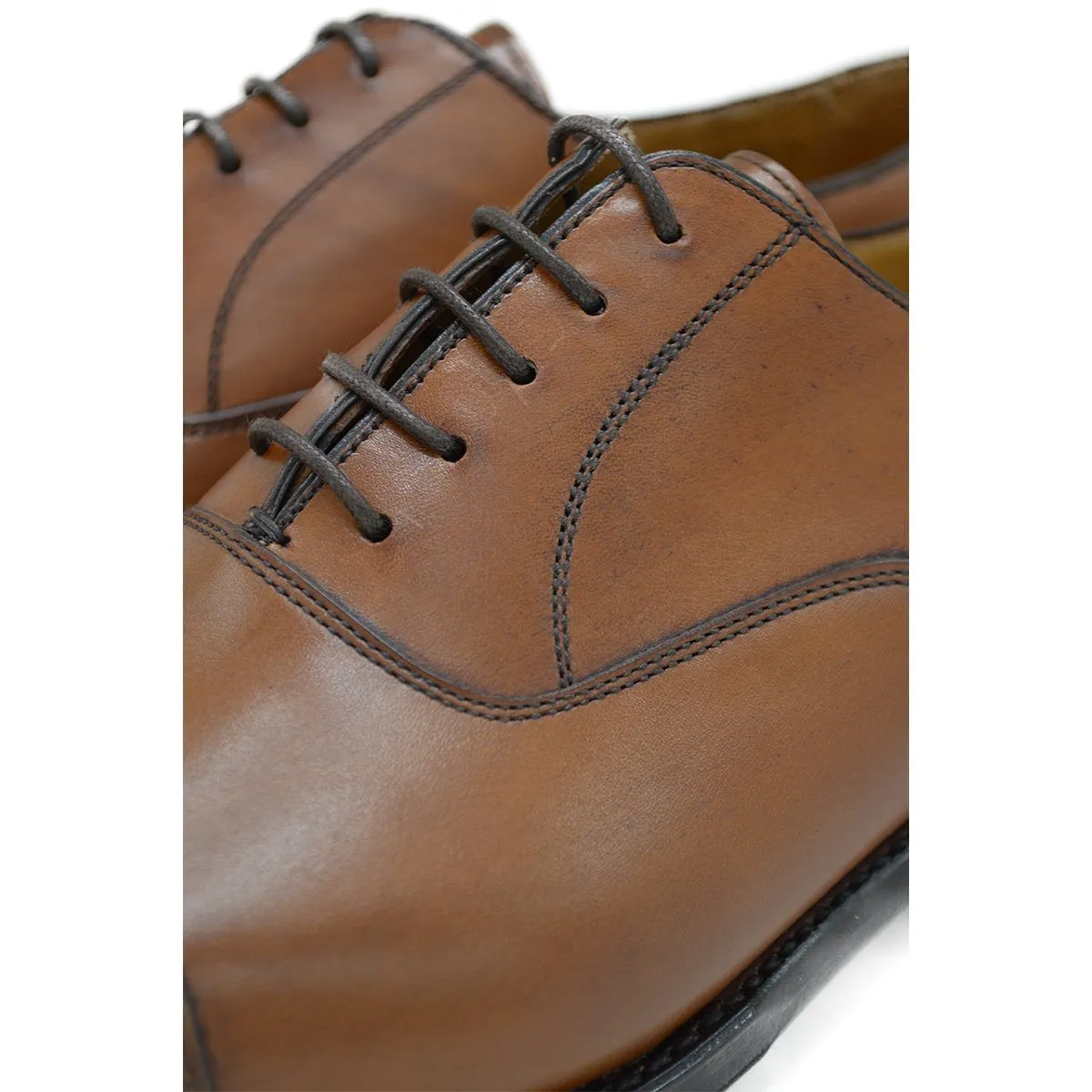 Berwick 1707 Straight Cap Oxford (5217) - Light Tan