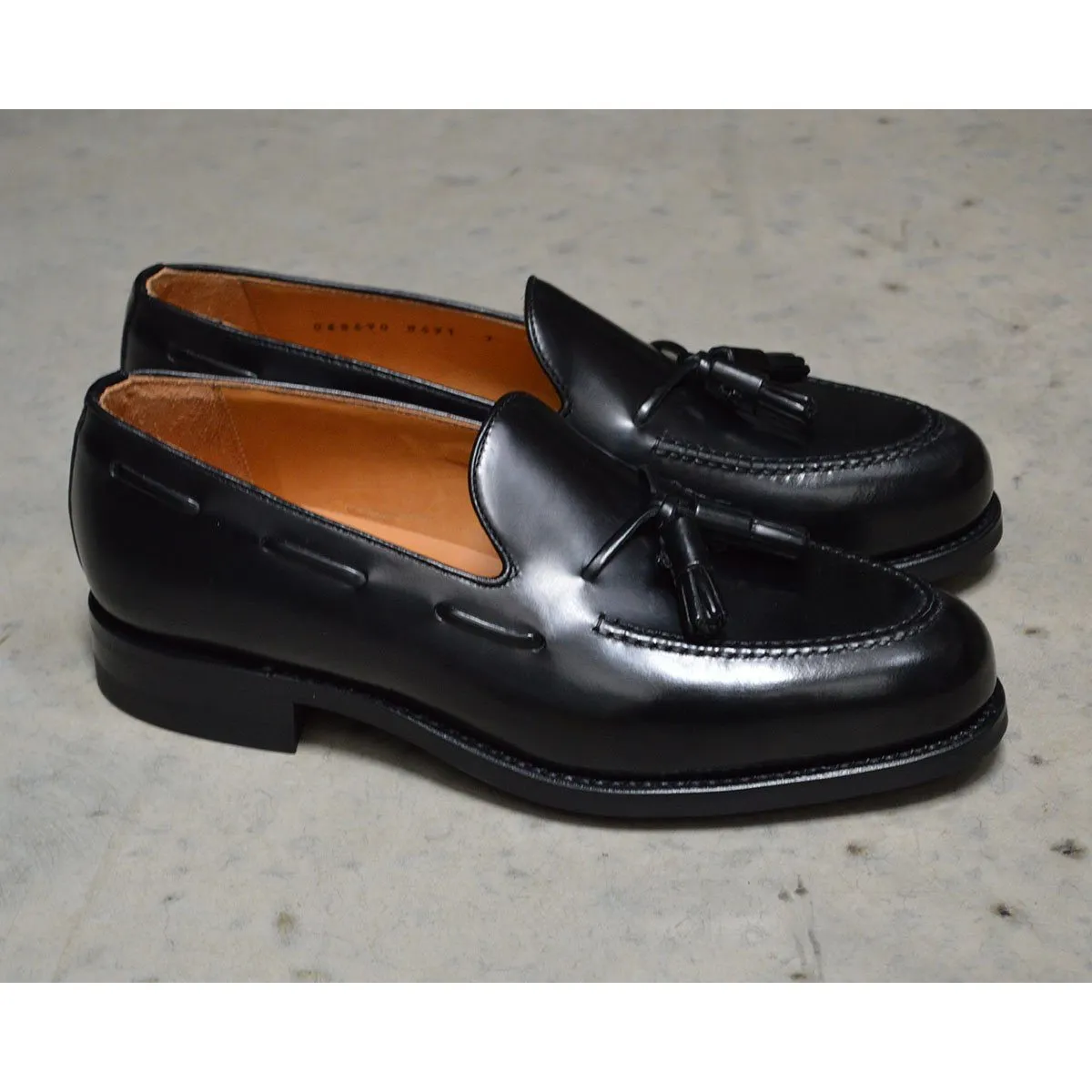 Berwick 1707 Tasselled Slip On (8491) - Black Rois Dainite