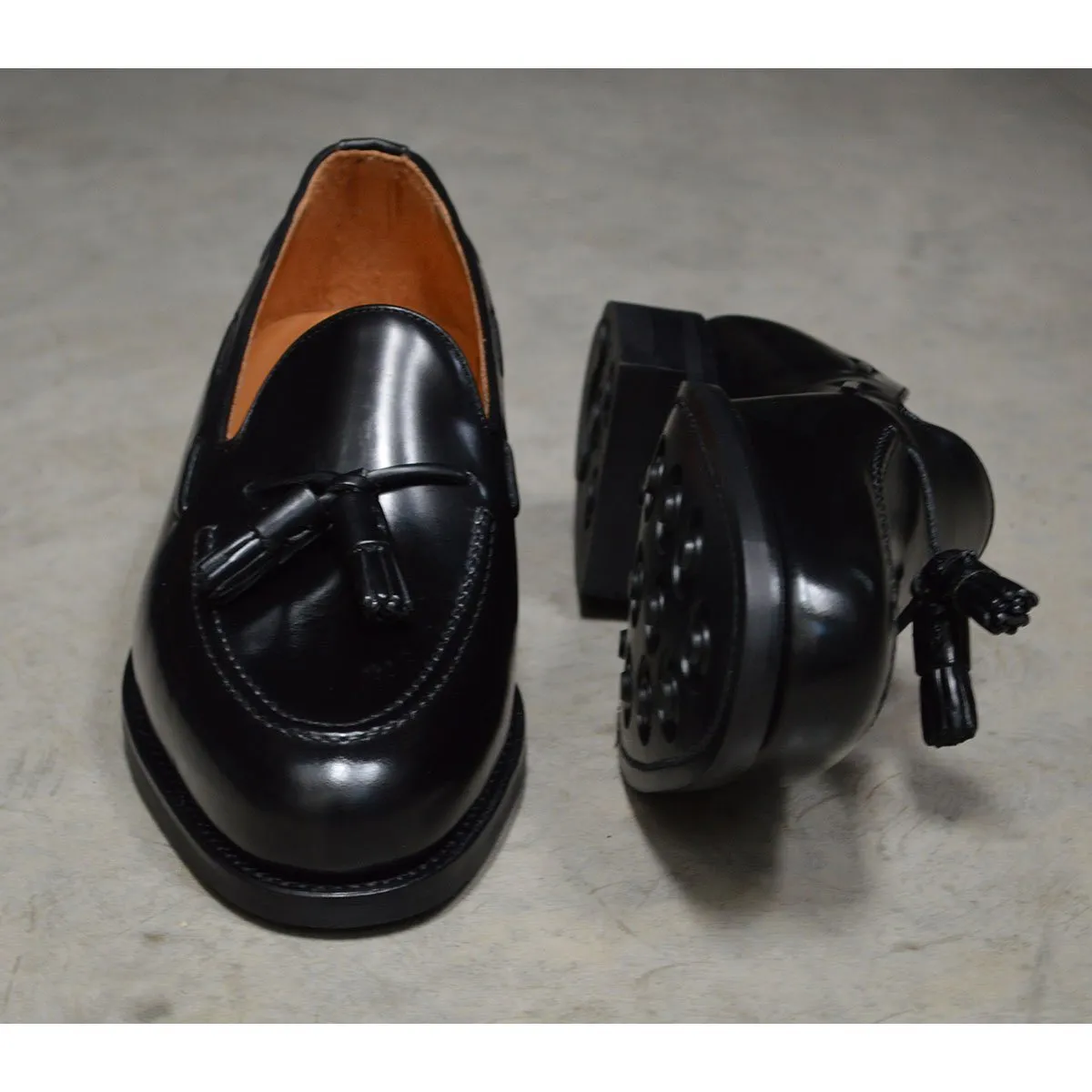 Berwick 1707 Tasselled Slip On (8491) - Black Rois Dainite