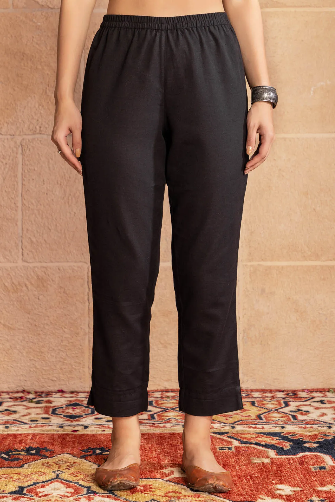 Black Narrow Leg Trouser