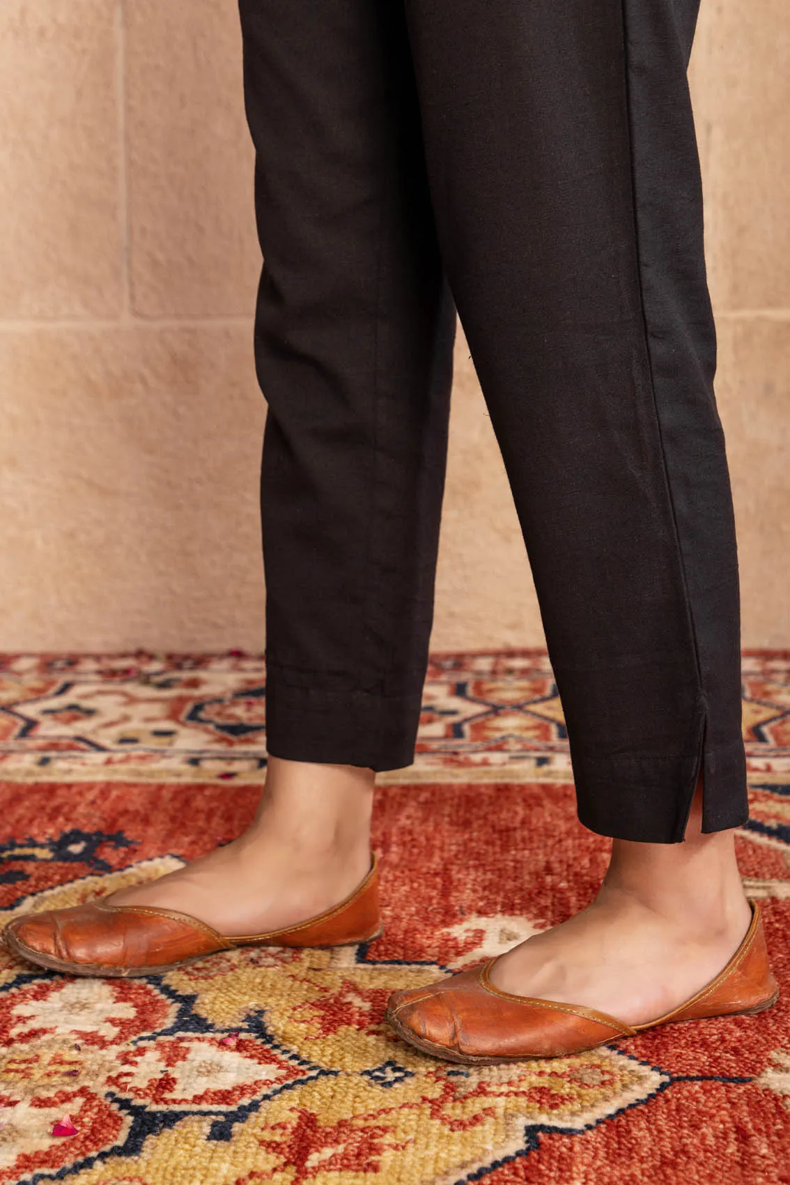 Black Narrow Leg Trouser