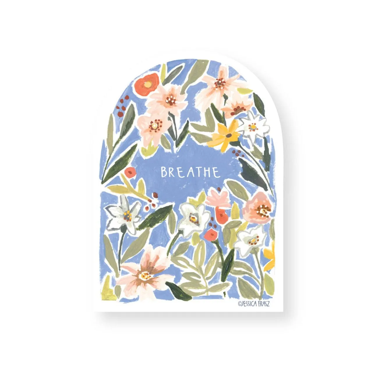 Breathe Floral Arch Sticker