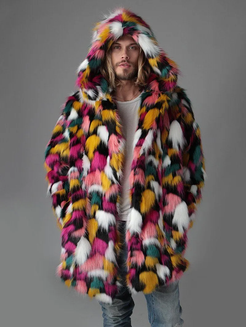 Butterfly Faux Fur Coat SpiritHood