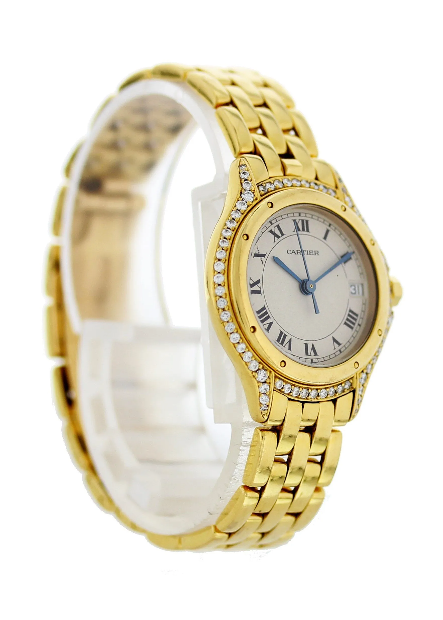 Cartier PanthÃ¨re Cougar 887907 18K Yellow Gold Watch