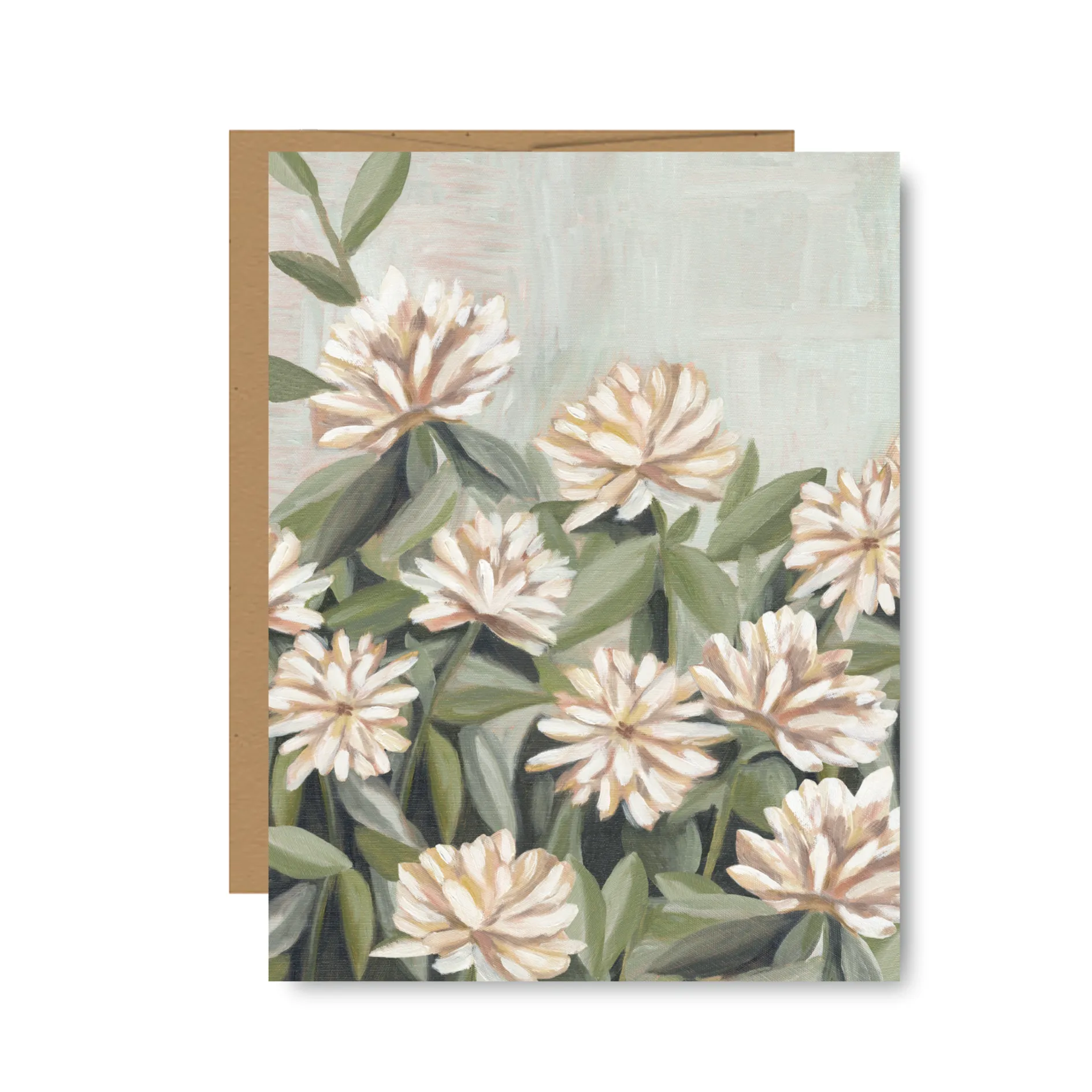 Floral neutral flower everyday greeting card