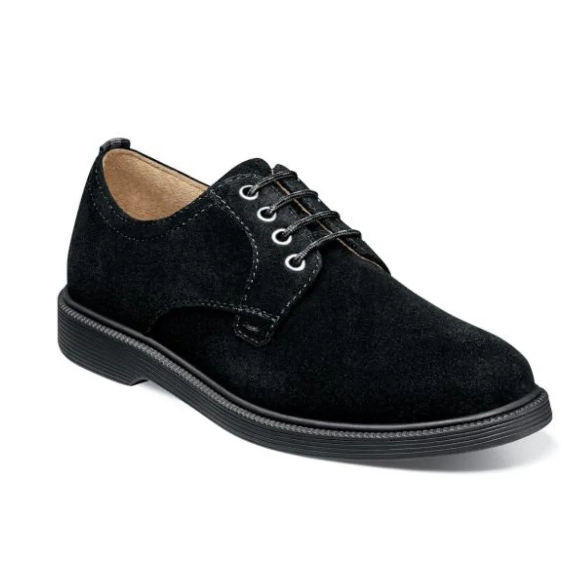 Florsheim Kid's Shoe Supacush Jr. Black Suede 16630-008