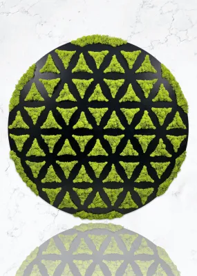 Flower of Life Moss Art