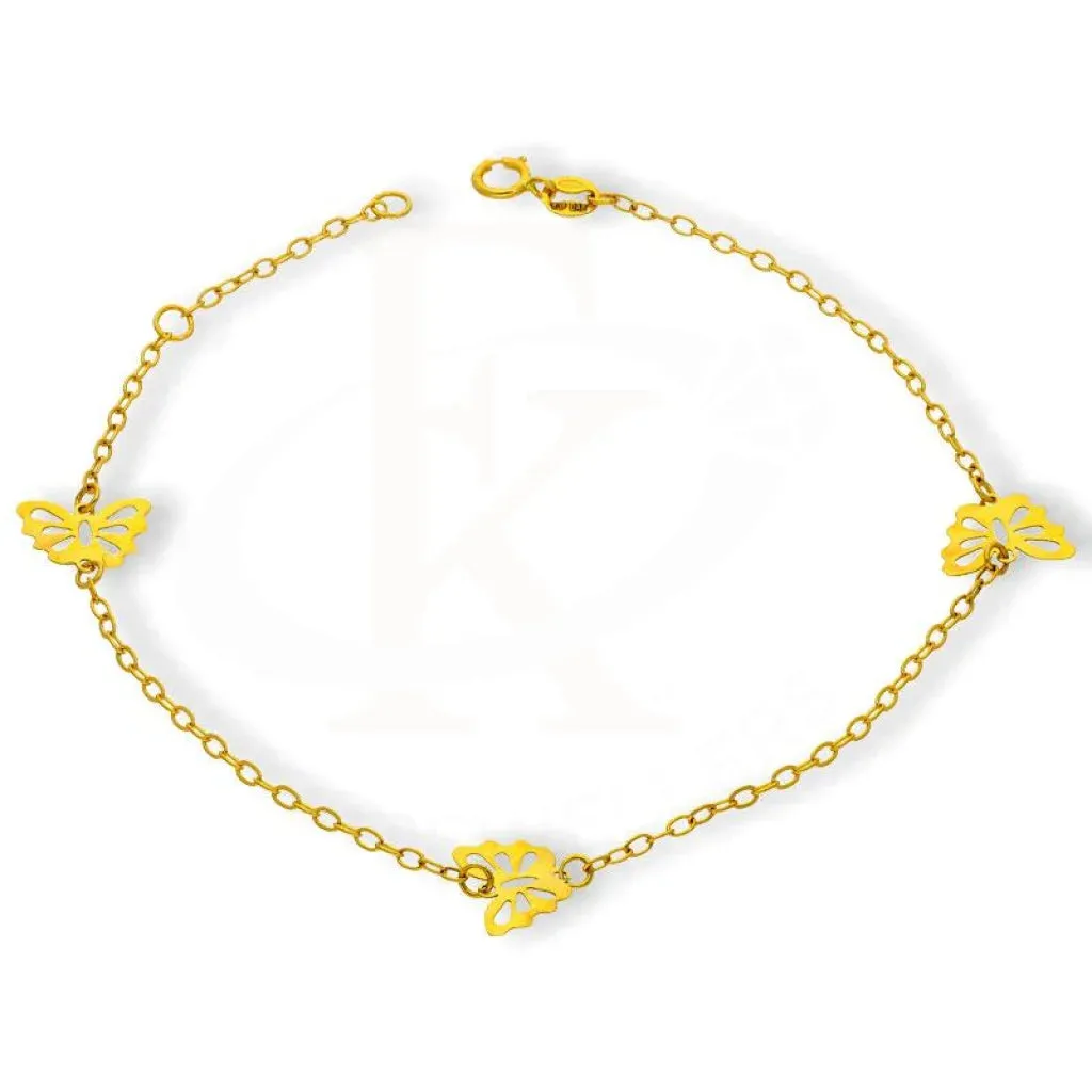 Gold Butterfly Bracelet 18KT - FKJBRL18K2163