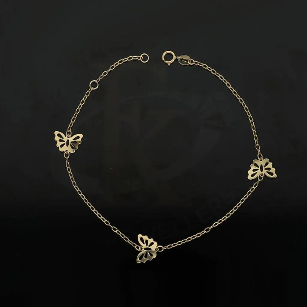 Gold Butterfly Bracelet 18KT - FKJBRL18K2163