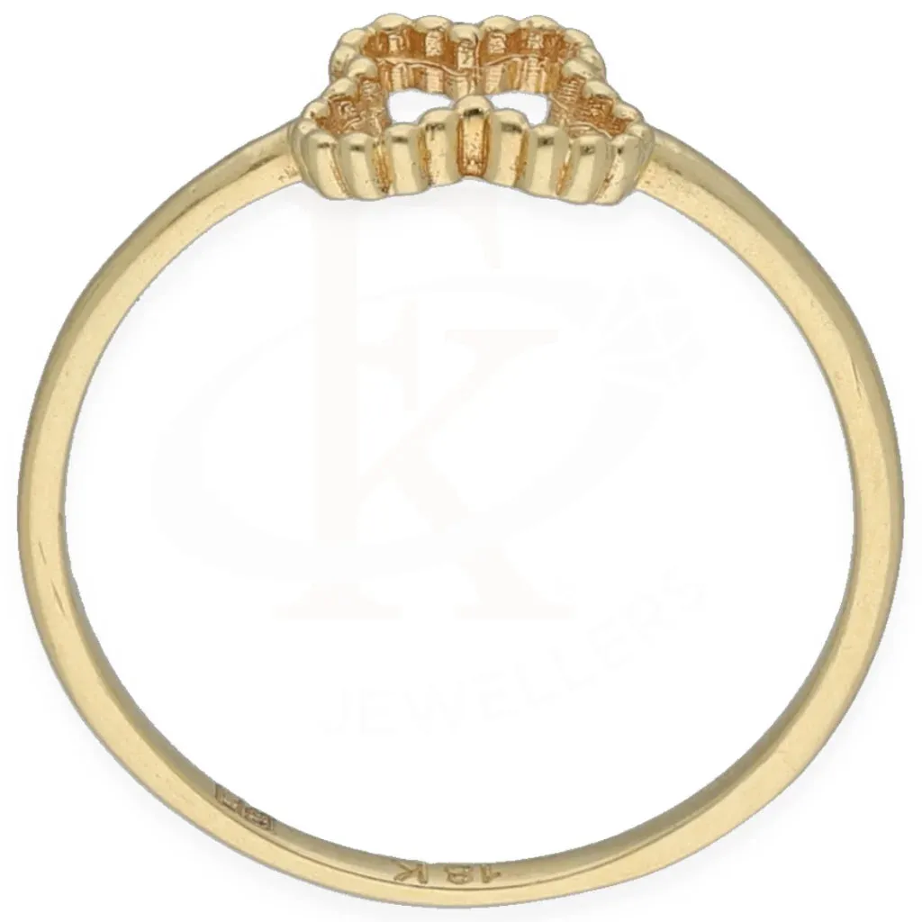 Gold Butterfly Shaped Ring 18KT - FKJRN18K7340