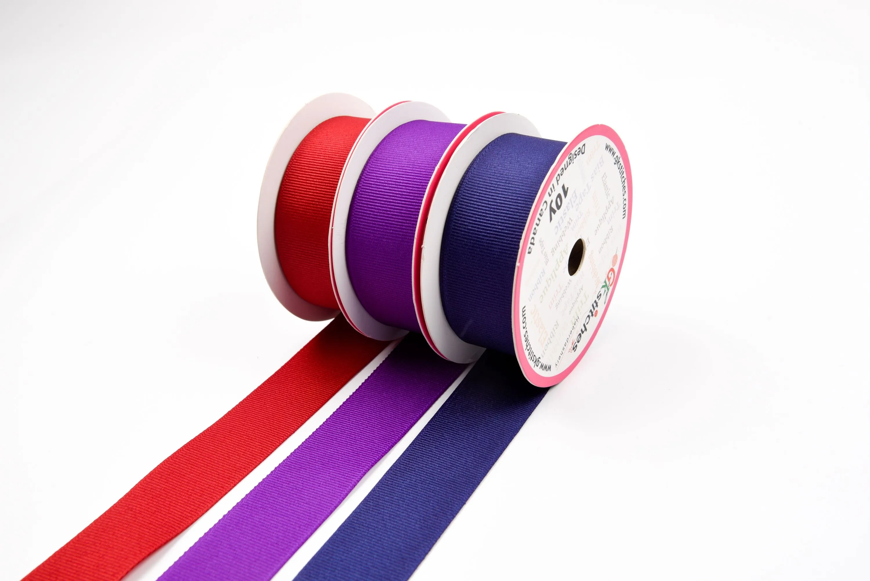 Grosgrain Ribbon - 16mm, 25mm, 38mm (10 yards roll)