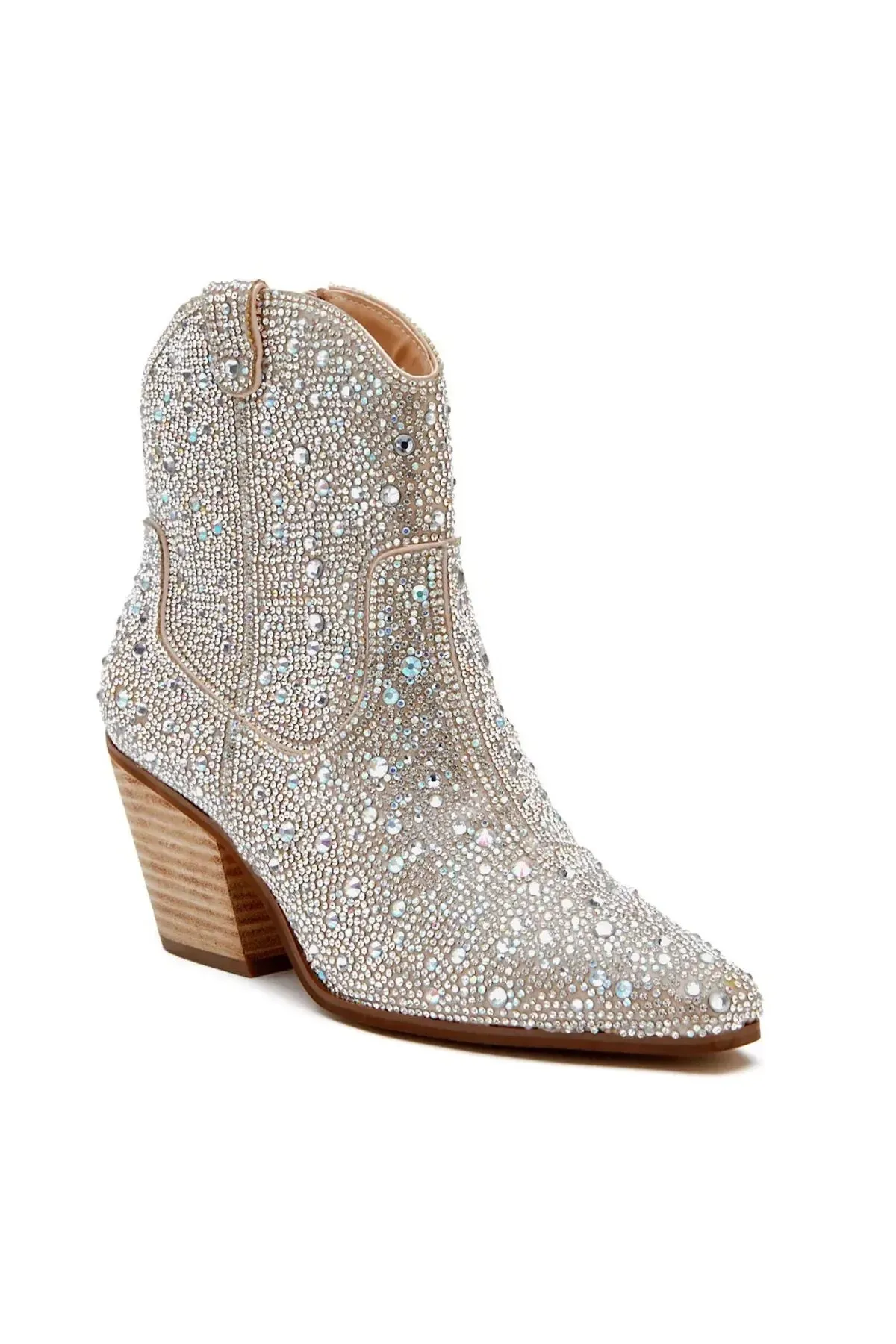 Harlow Rhinestone Western Ankle Boot