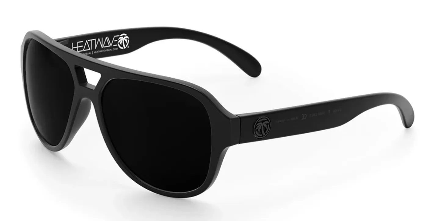 Heatwave Supercat Sunglasses: Ultra Black