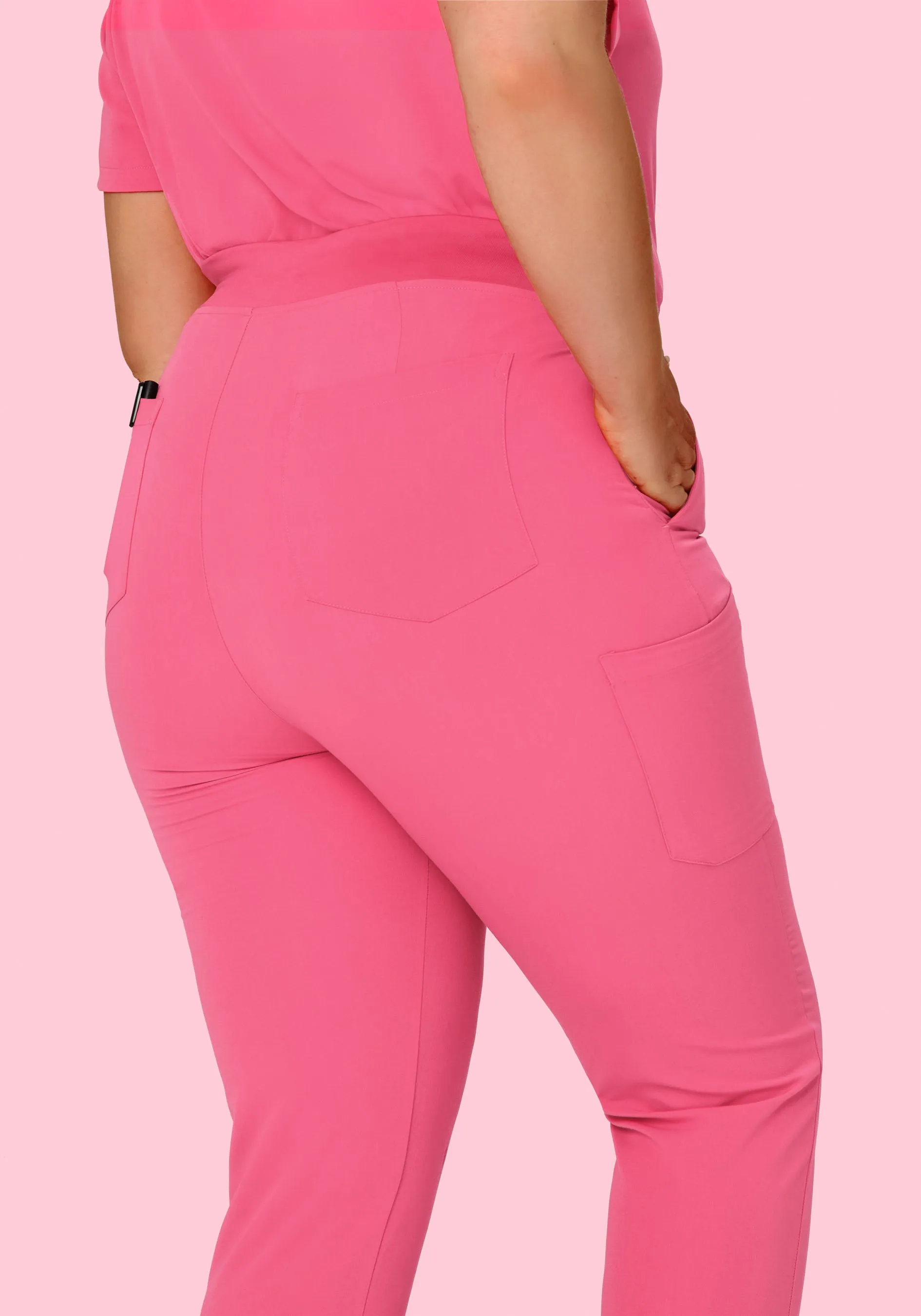 High Waisted Joggers Bubblegum