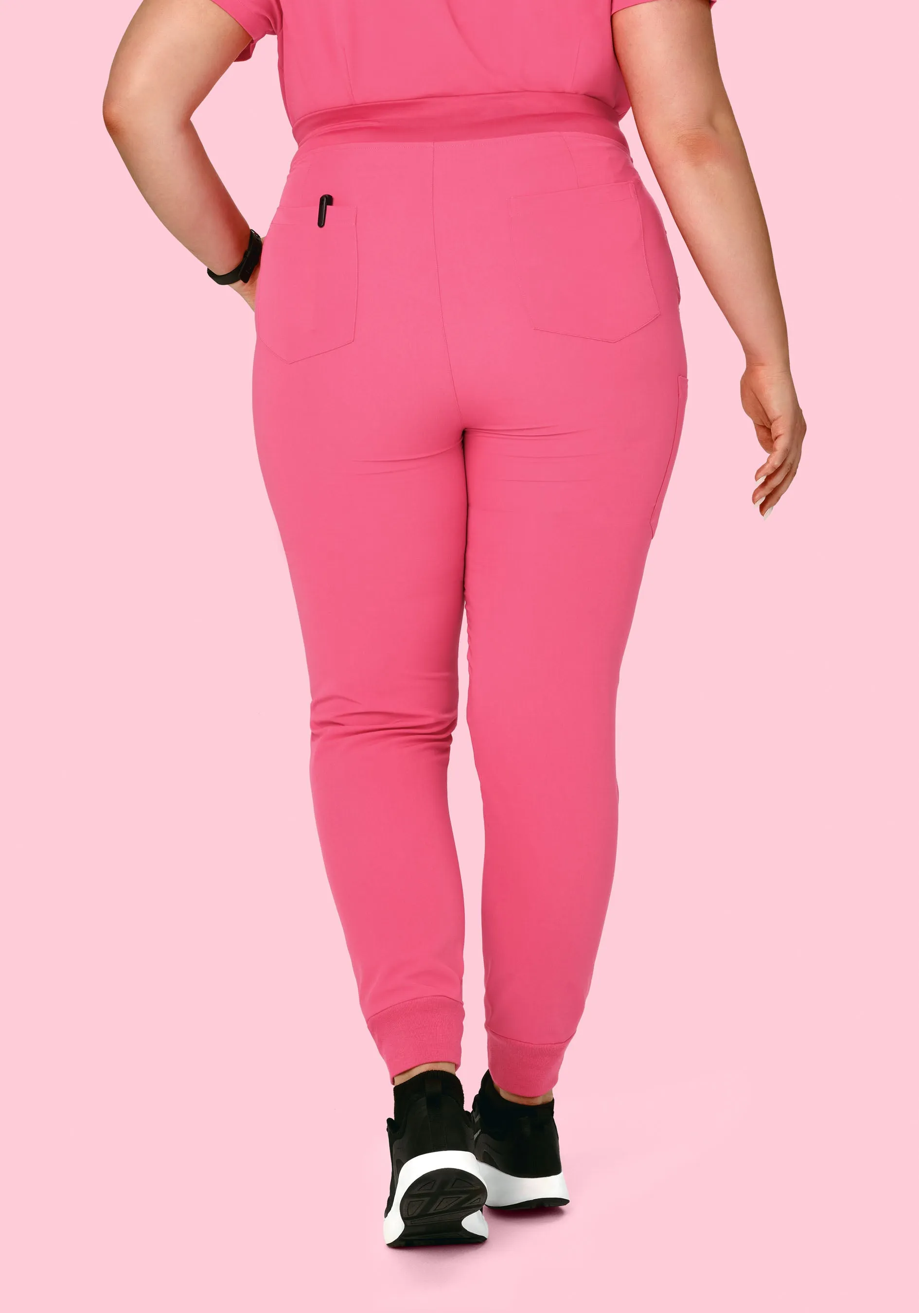 High Waisted Joggers Bubblegum