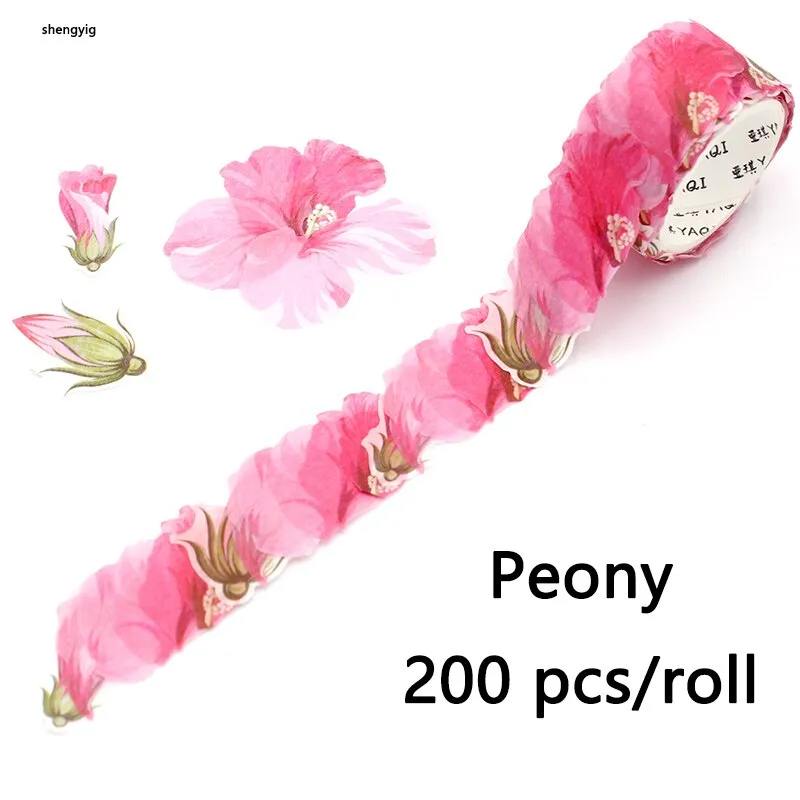 Kawaii Flower Petal Washi Tape