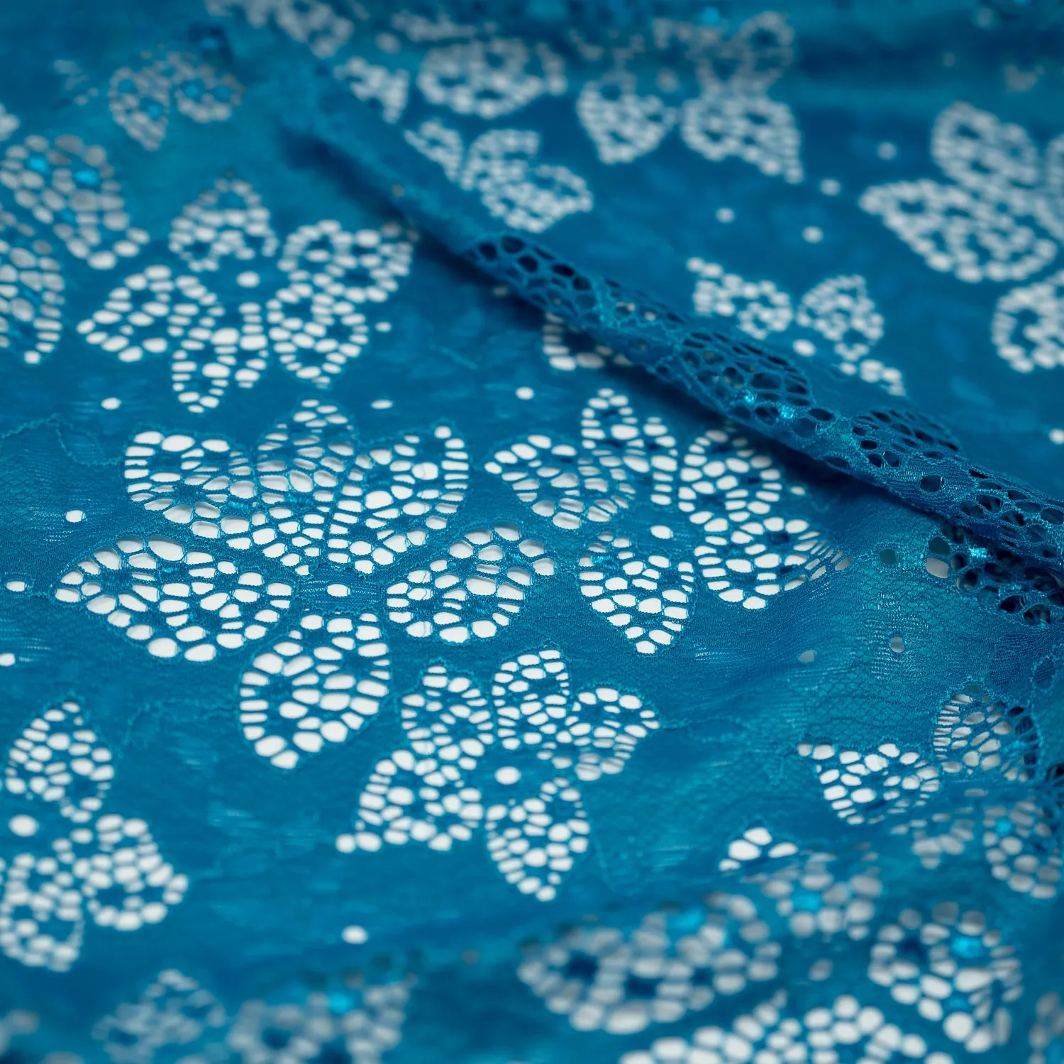 Meghan Stretch Lace Fabric | Blue Moon Fabrics