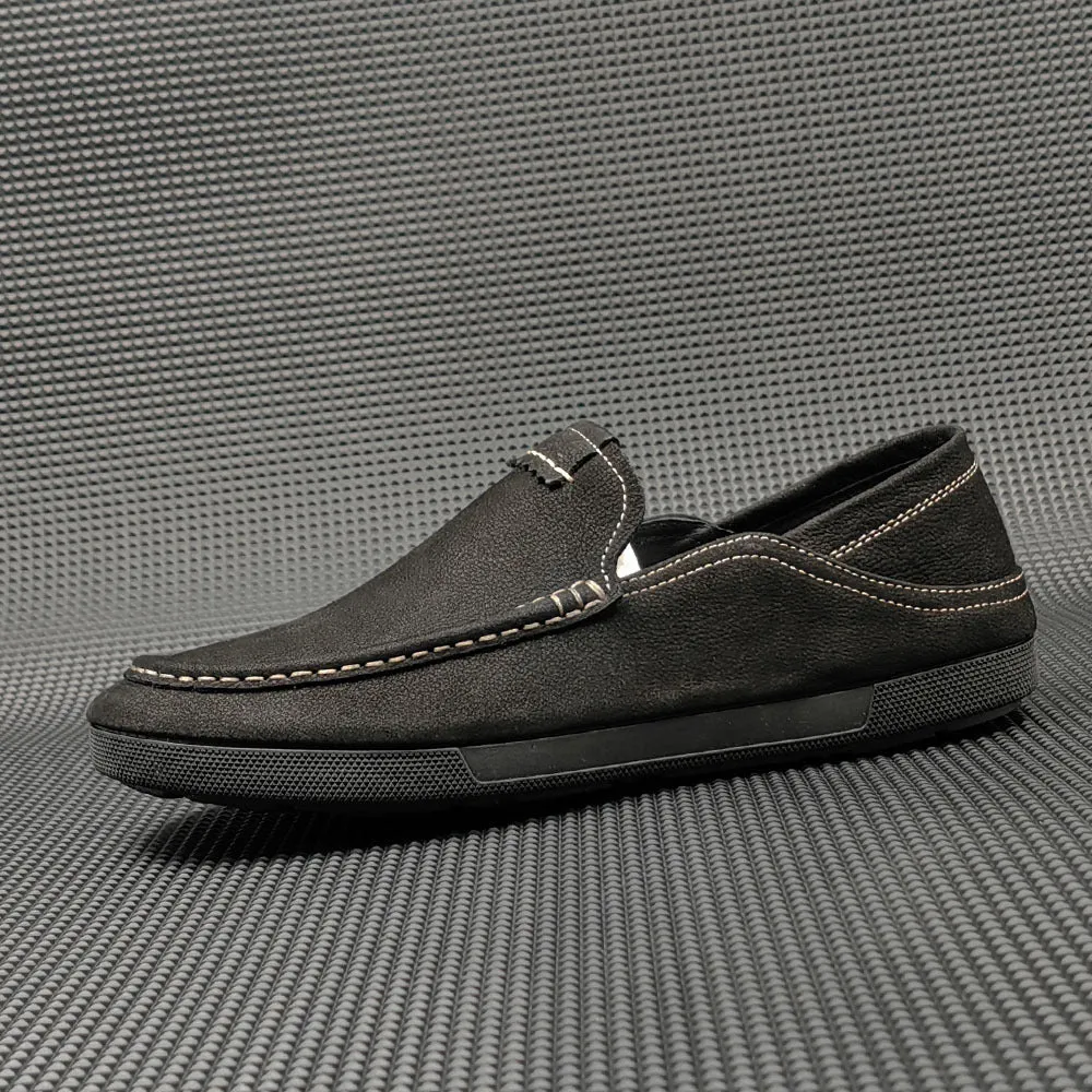 Men Handmade Minimalist Soft Leather Casual Loafers