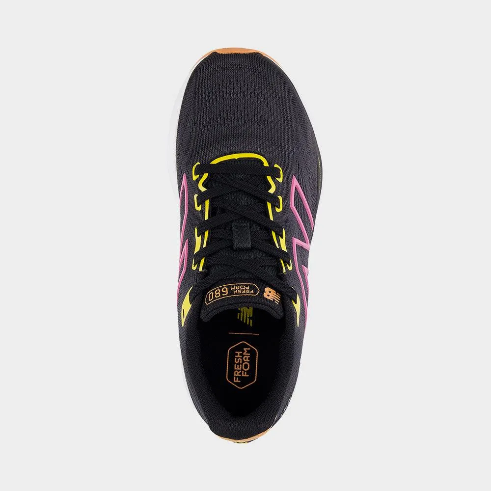 New Balance Womens W680CM8 Performance Running Black/pink _ 182820 _ Black