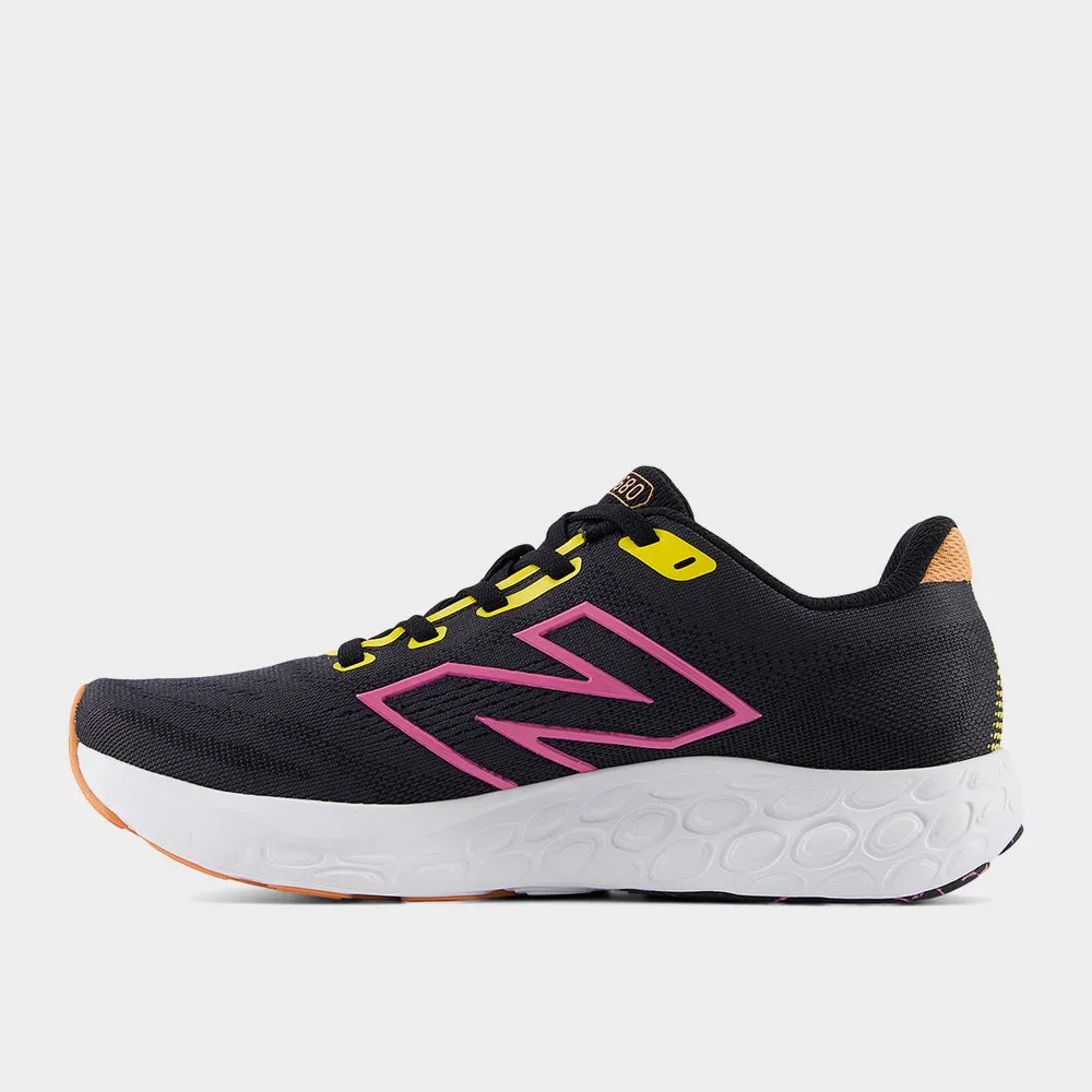 New Balance Womens W680CM8 Performance Running Black/pink _ 182820 _ Black