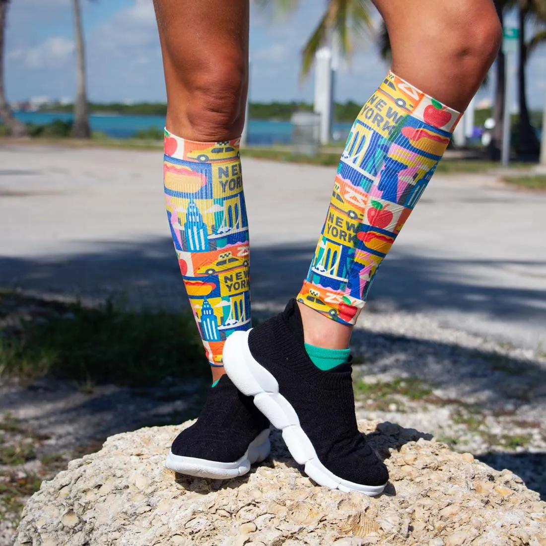 New York Blocks Compression Leg Sleeves