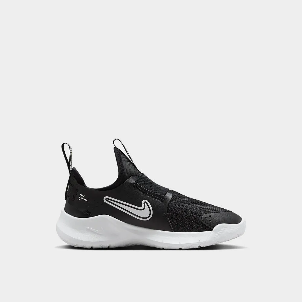 Nike Kids Flex Runner 3 Sneaker Black/white _ 181914 _ Black