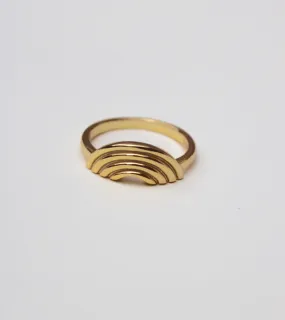 No Rain, No Rainbow - Ring, Gold