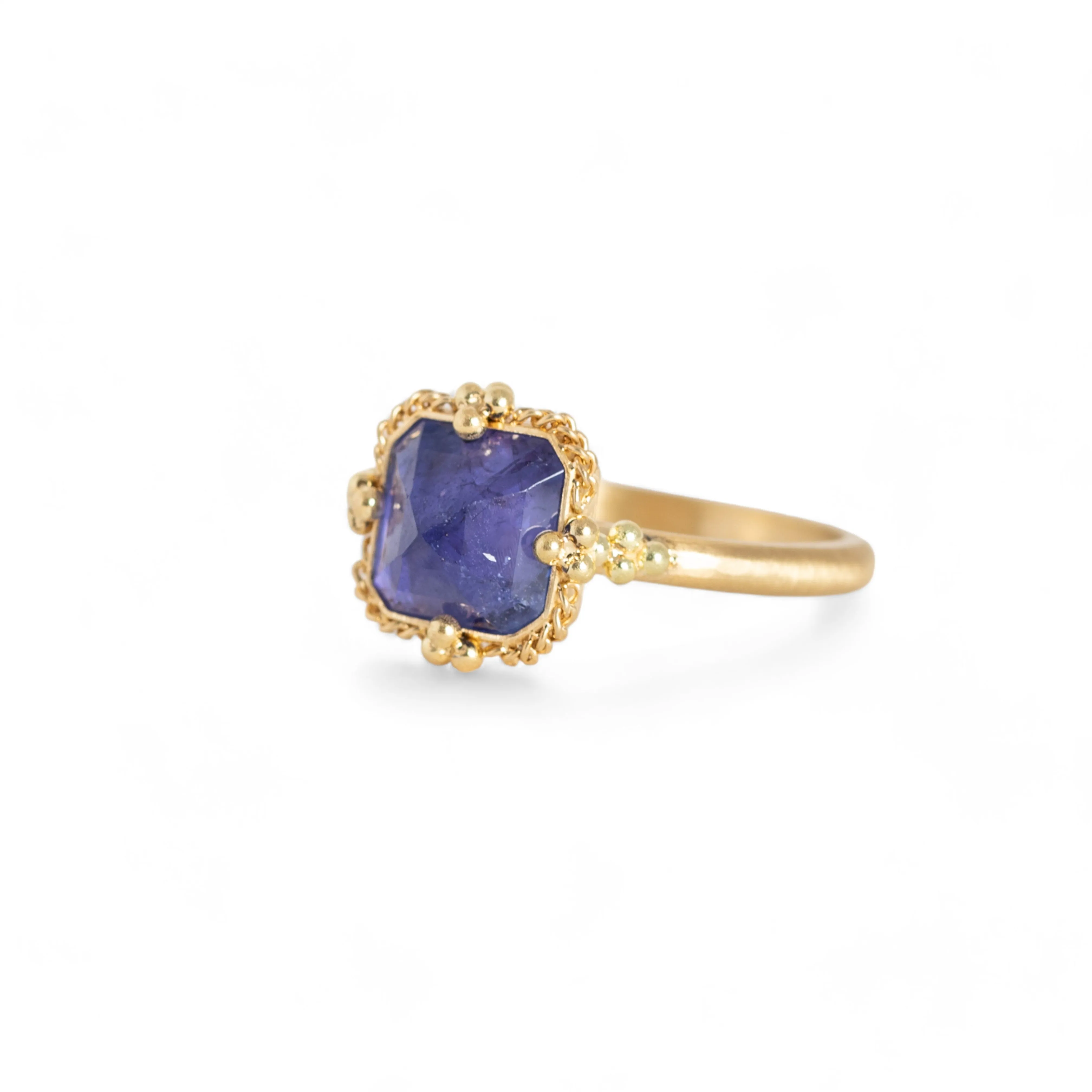 Petite Square Tanzanite Ring