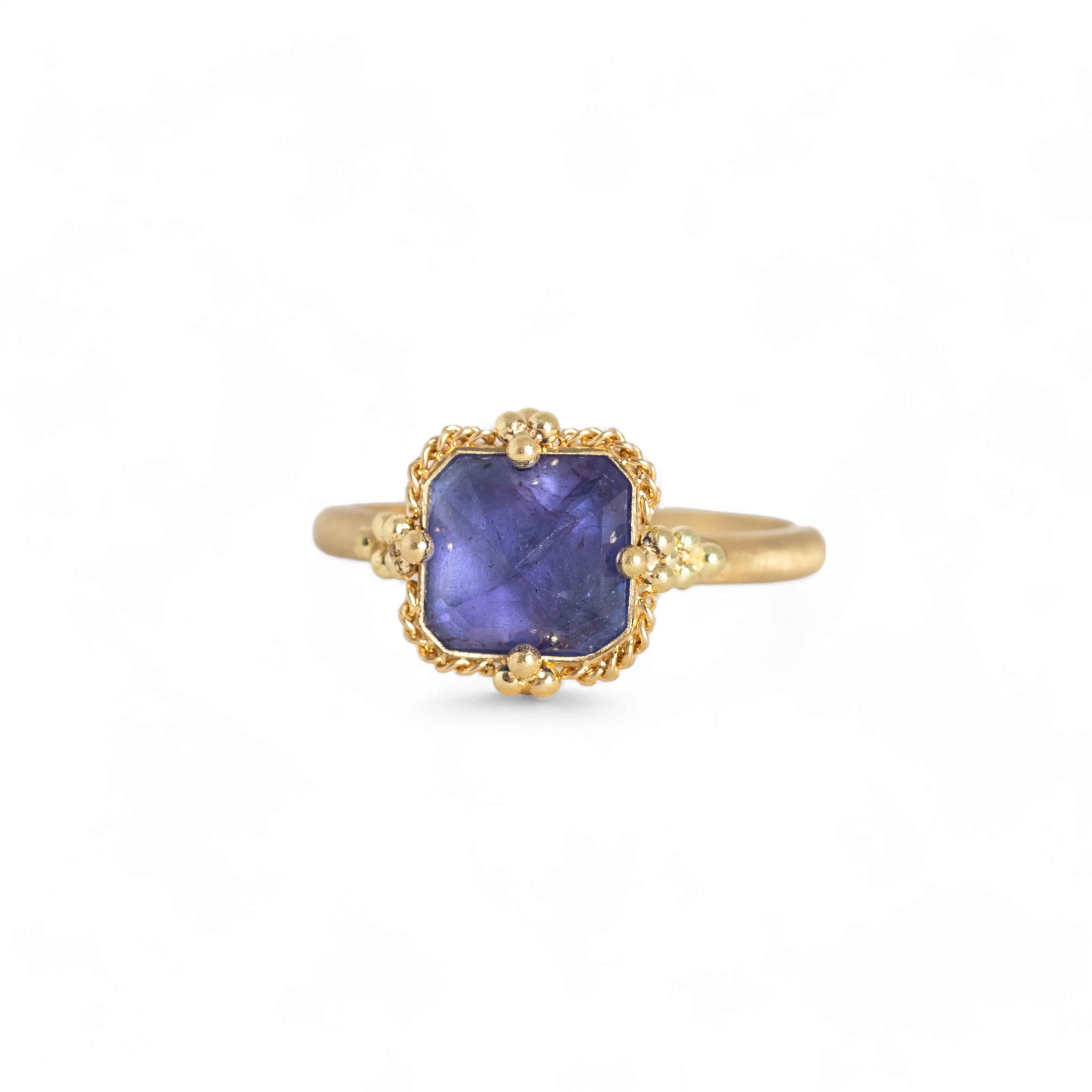 Petite Square Tanzanite Ring