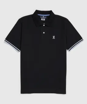 Psycho Bunny Nassau Short Sleeve Polo - Black