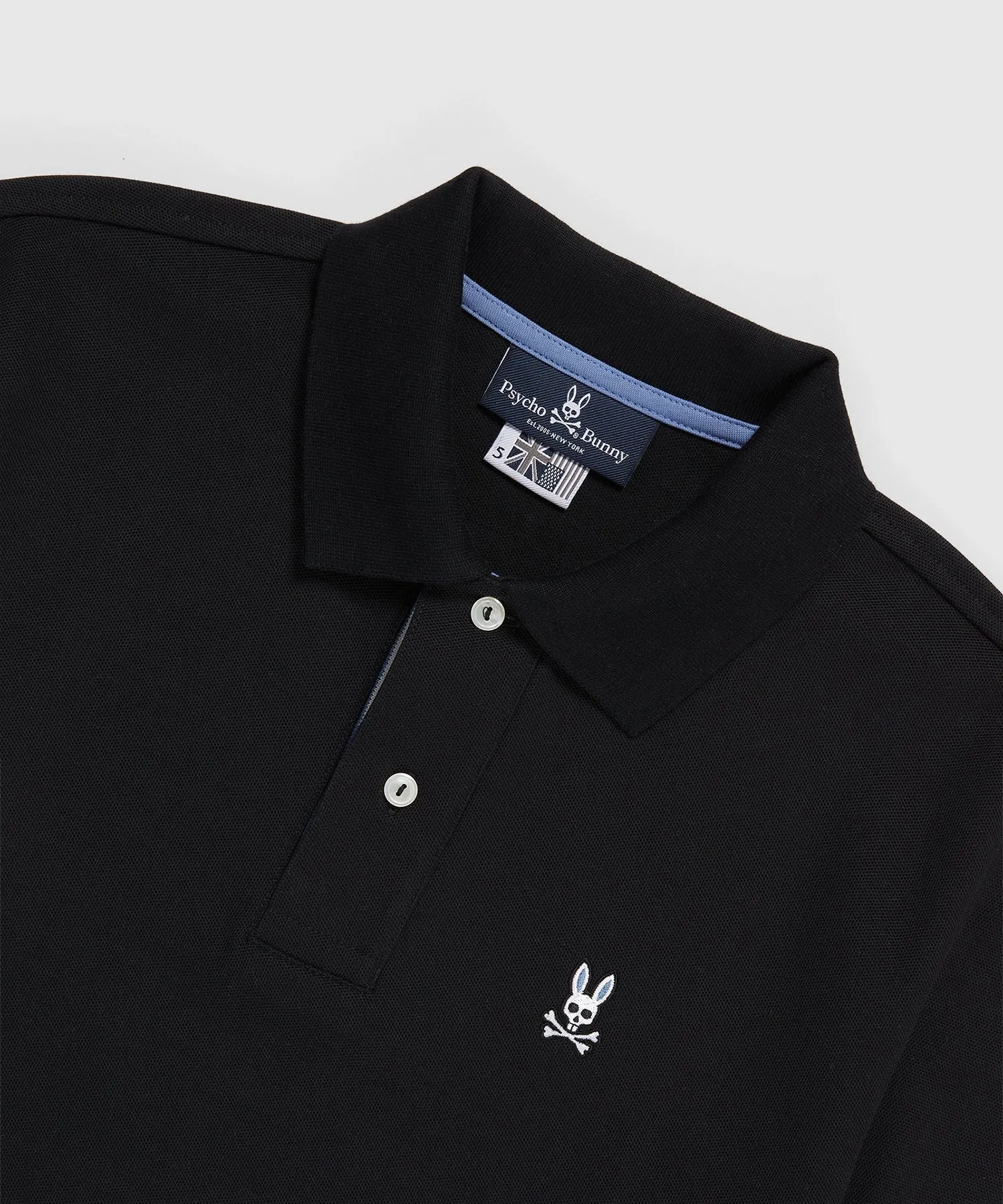 Psycho Bunny Nassau Short Sleeve Polo - Black