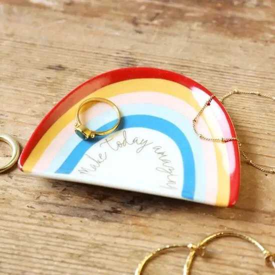 Rainbow 'Make Today Amazing' Trinket Dish