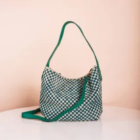 [Ready Today] Buslo Mini Checkerboard Sage & Emerald with Longer Handle