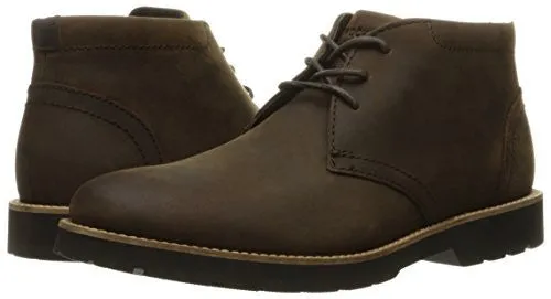 ROCKPORT MEN'S HADDEN CHUKKA BOOT, DARK BROWN, 9 W US