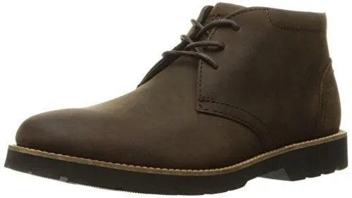 ROCKPORT MEN'S HADDEN CHUKKA BOOT, DARK BROWN, 9 W US