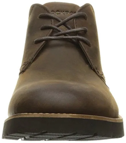 ROCKPORT MEN'S HADDEN CHUKKA BOOT, DARK BROWN, 9 W US