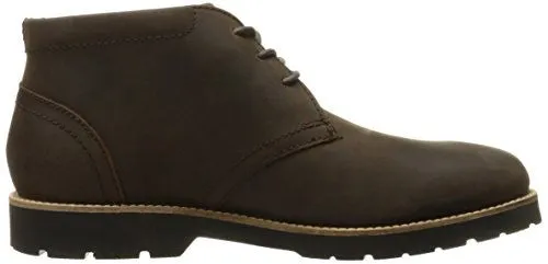 ROCKPORT MEN'S HADDEN CHUKKA BOOT, DARK BROWN, 9 W US