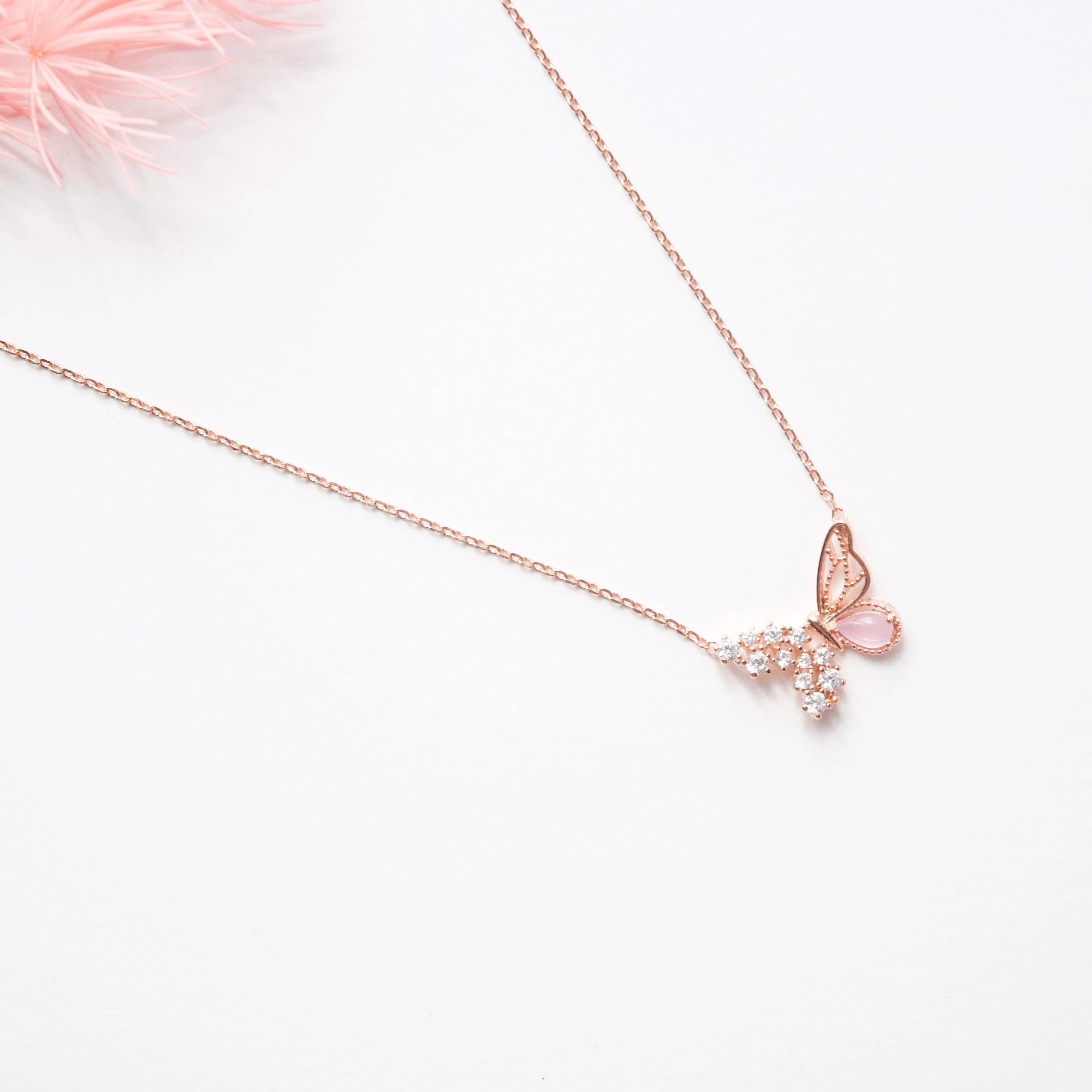 Rose Gold Chrysalis Necklace